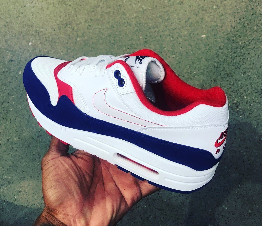 Giày Nike Air Max 1 White Red Blue CJ9927-100 - Ảnh 3