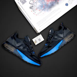 Alternative view of Giày Adidas ZX 2K Boost 'Black Glow Blue' FX7029