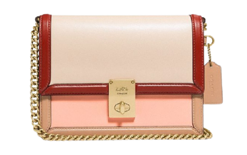 Túi Coach Hutton Shoulder Bag In Colorblock 89070 B4SBF