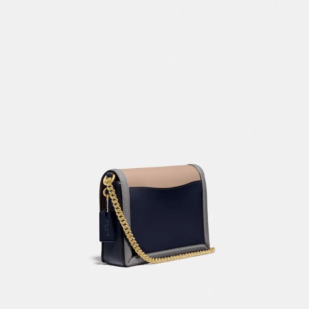 Túi Coach Hutton Shoulder Bag In Color Block 89070 B4SBG - Ảnh 4