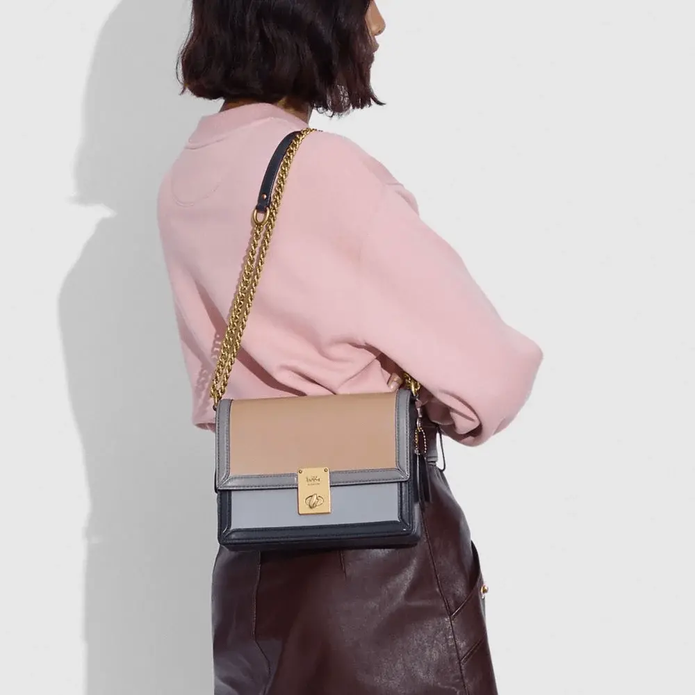 Alternative view of Túi Coach Hutton Shoulder Bag In Color Block 89070 B4SBG