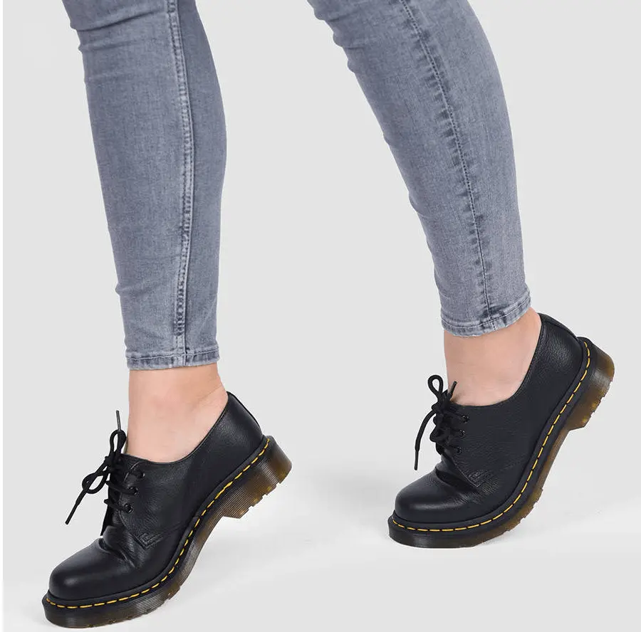 Giày Dr.Martens 1461 Virginia 'Black' 24256001 - Ảnh 3