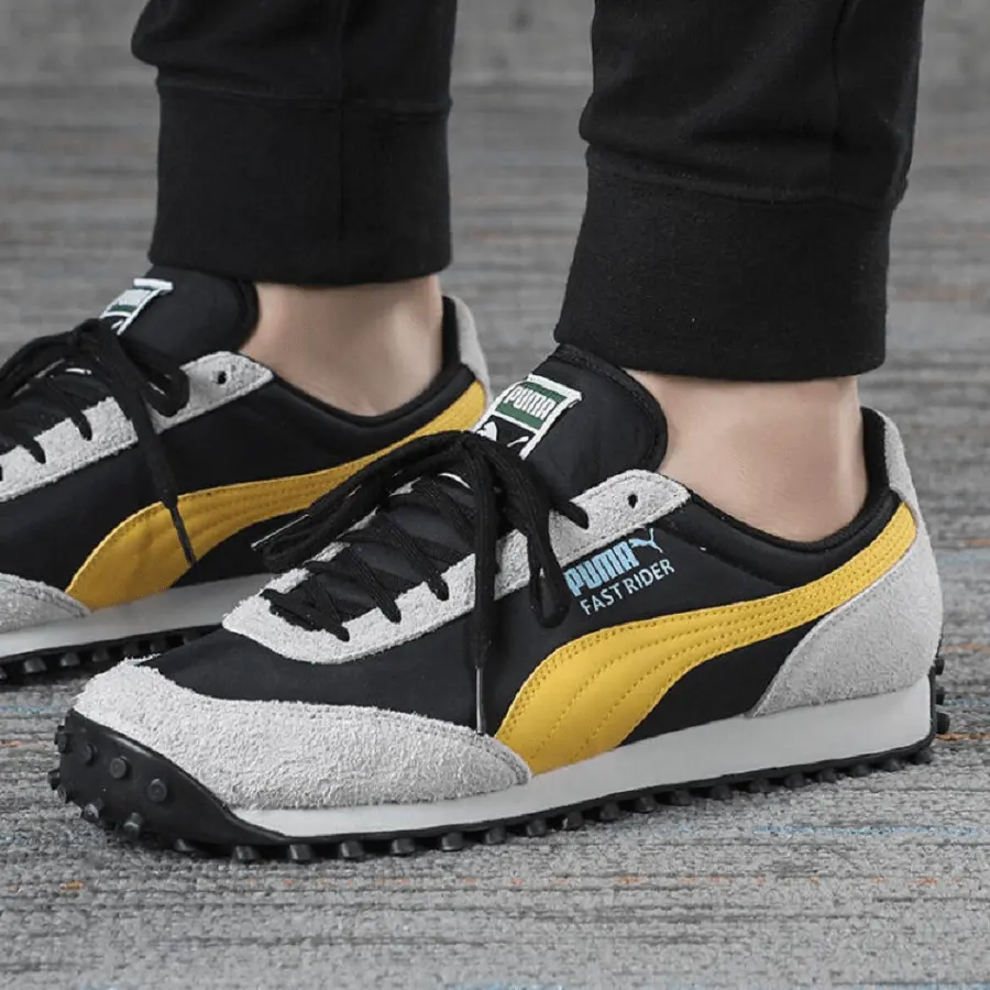 Alternative view of Giày Puma Fast Rider Fury 'Black Yellow' 371602-01