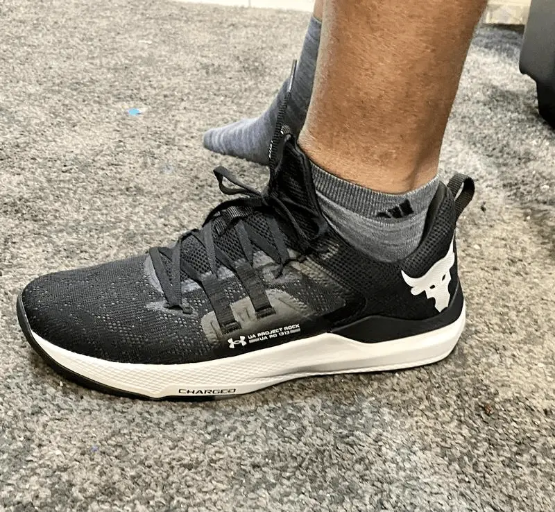 Giày Under Armour Project Rock Bsr 'Black White' 3023006-002 - Ảnh 3