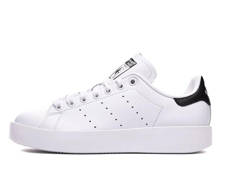Giày Adidas Stan Smith Bold White Black S75213 - Ảnh 3