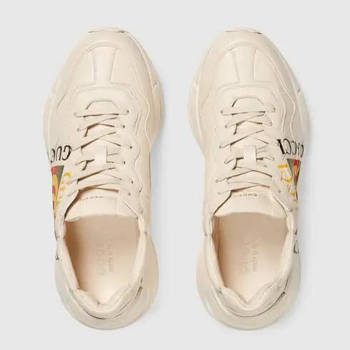 Giày Gucci Rhyton Leather Sneaker Vintage Logo 500878-DRW00-9522 - Ảnh 3