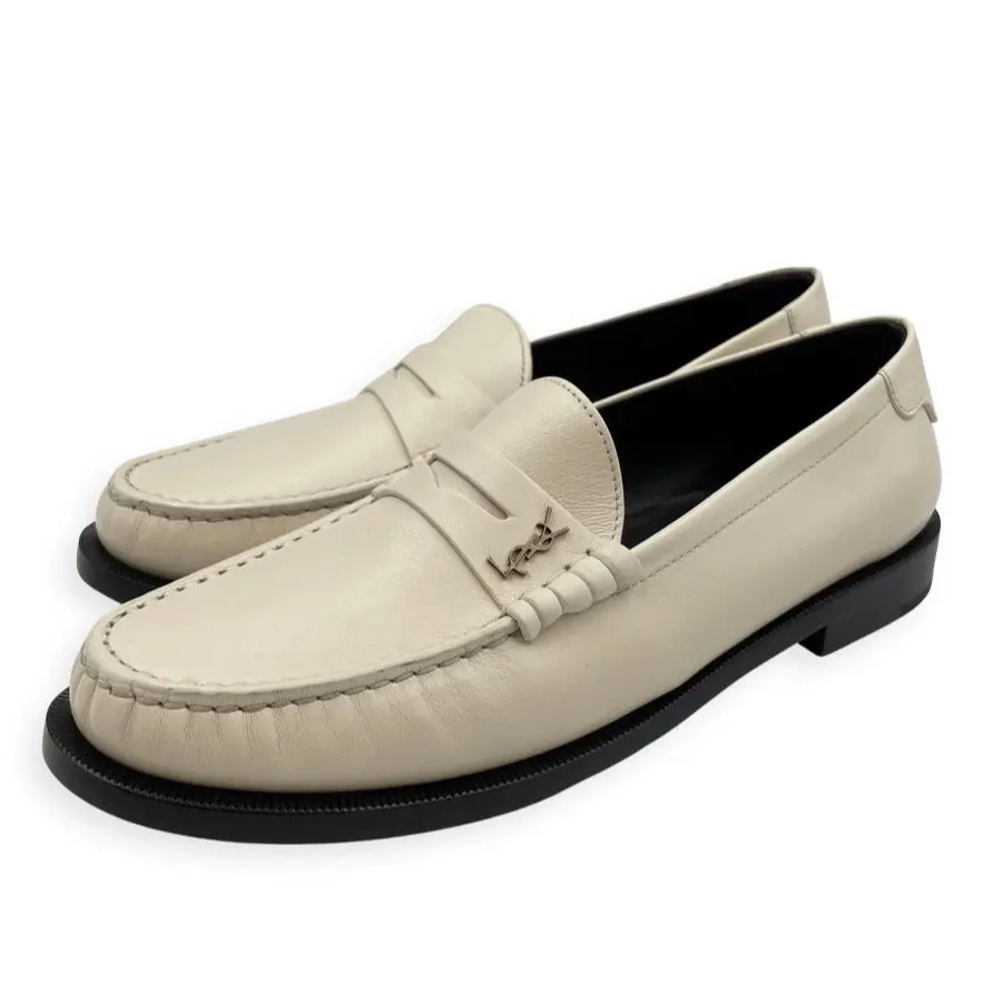 Giày Saint Laurent Le Loafer 'White' 67023218RTT1906 - Ảnh 4