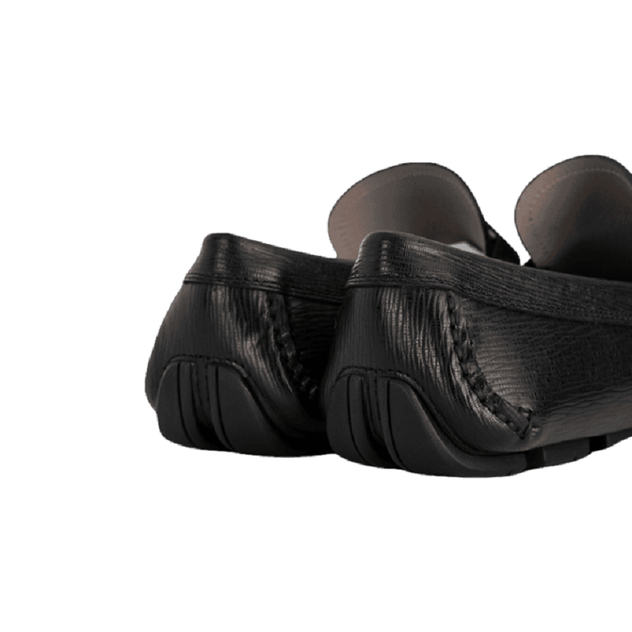 Giày Salvatore Ferragamo Mocasin Buckle ‘Black’ 709326 - Ảnh 4