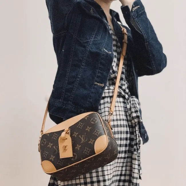 Túi Louis Vuitton Deauville Mini Monogram Handbag M45528 - Ảnh 4