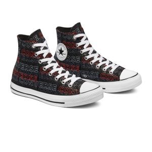Alternative view of Giày Converse Chuck Taylor All Star High-Top 'Black/University Red/White' 170108C
