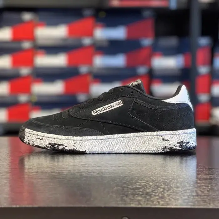 Giày Reebok Yoshio Kubo x Club C 85 'Black' FY3038 - Ảnh 4