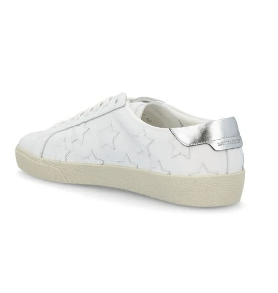 Giày Saint Laurent Court Classic SL 06 Metallic California 'White' 42157200ND09017 - Ảnh 4