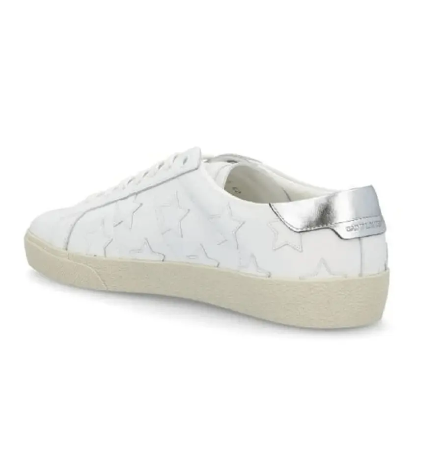 Giày Saint Laurent Court Classic SL 06 Metallic California 'White' 42157200ND09017 - Ảnh 4
