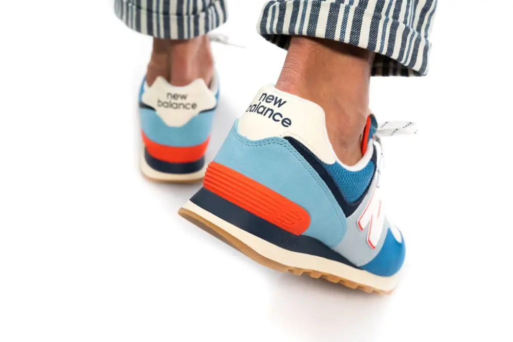 Giày New Balance 574 Mako Blue Turtle Dove ML574SOS - Ảnh 6
