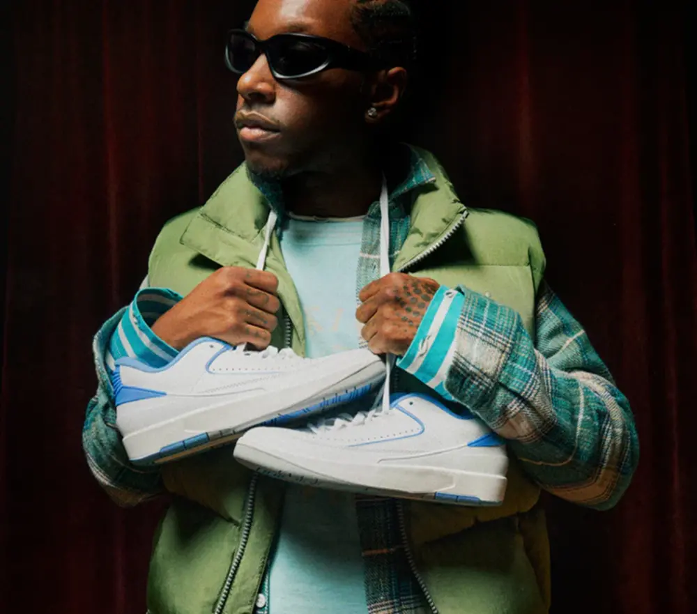 Giày Nike Air Jordan 2 Retro Low 'UNC' DV9956-104 - Ảnh 3