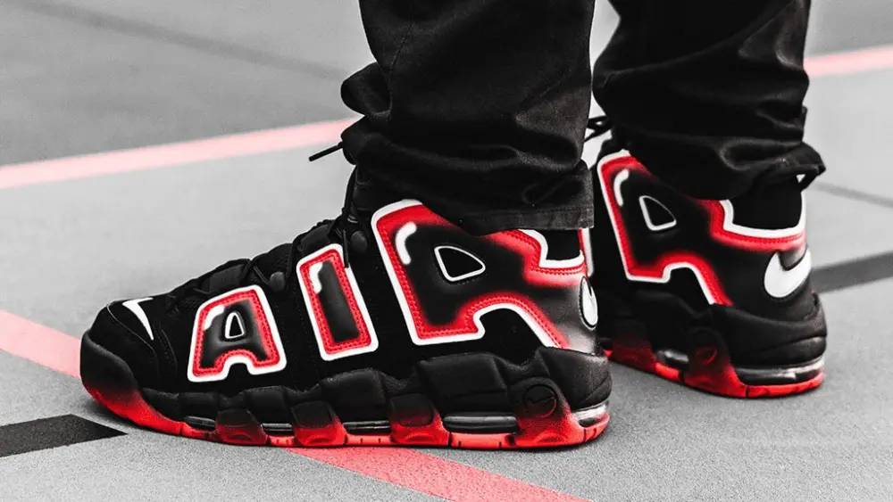 Giày Nike Air More Uptempo 96 BG 'Laser Crimson' 415082-010 - Ảnh 3