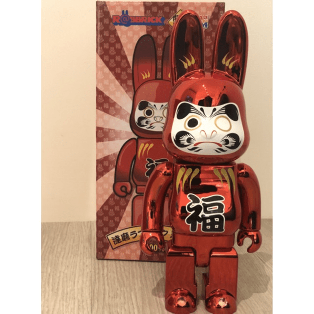 Mô hình Bearbrick Rabbrick Tatsumi 400% Red Plated - Ảnh 3