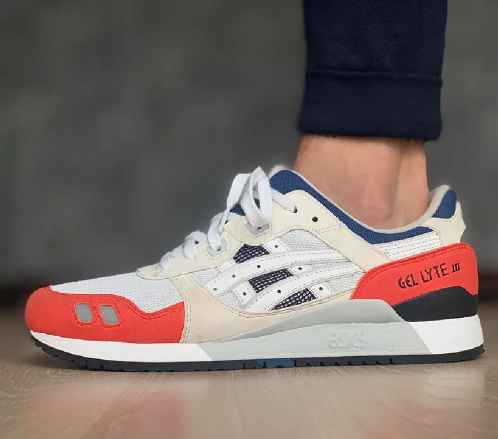 Giày Asics Gel Lyte 3 'White Orange Blue' H819Y-0101 - Ảnh 3