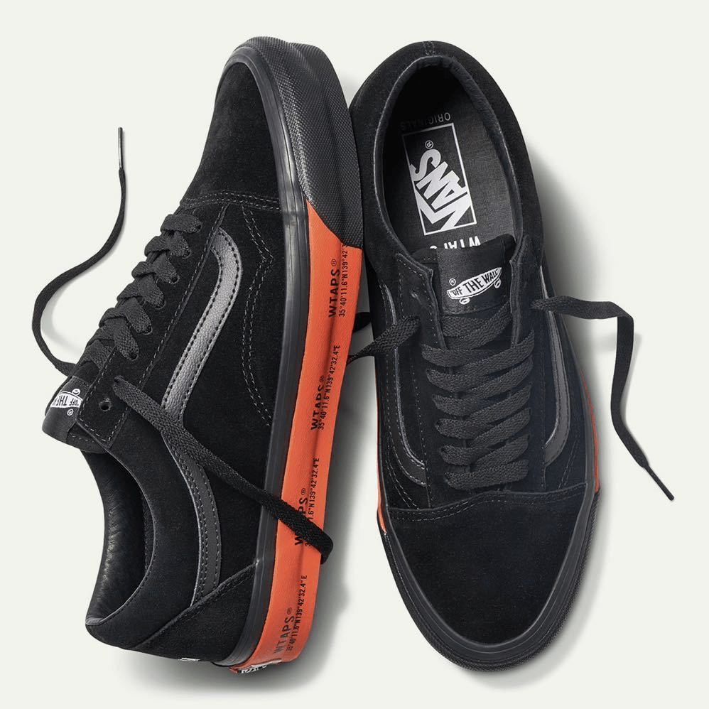 Giày Vans WTAPS x Old Skool LX 'Black Orange' VN0A4P3X20E - Ảnh 8