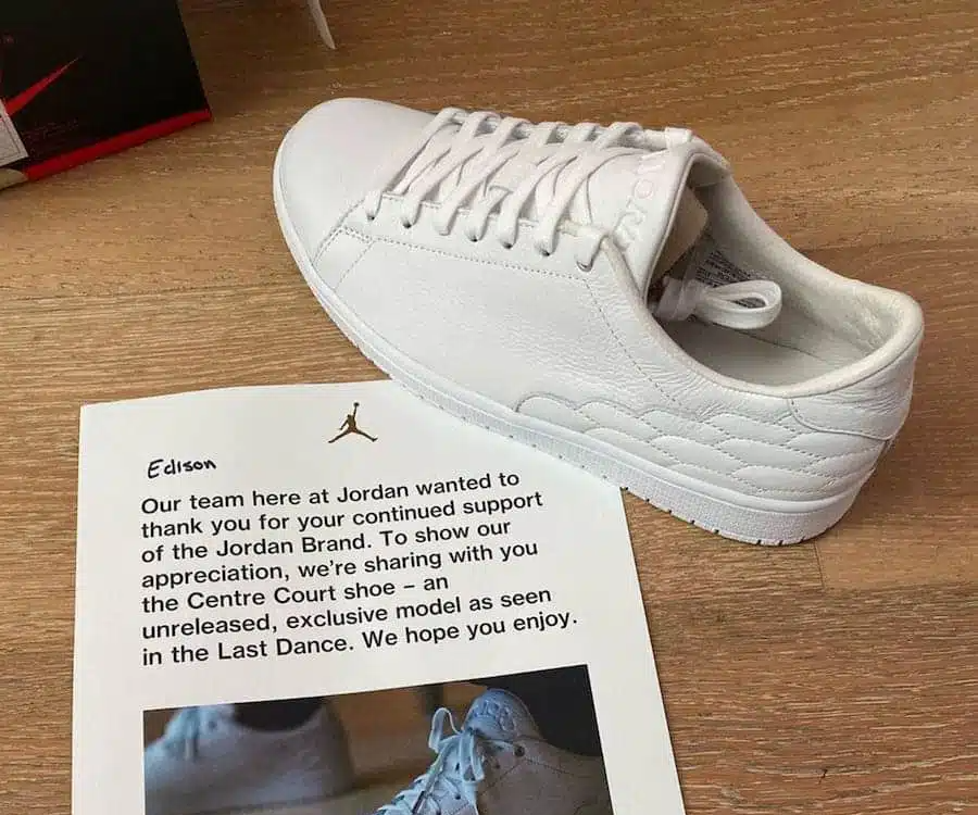 Giày Nike Air Jordan 1 Centre Court 'White on White' DJ2756-100 - Ảnh 3