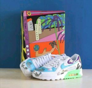 Alternative view of Giày Ruohan Wang x Nike Air Max 90 Flyleather CZ3992-900