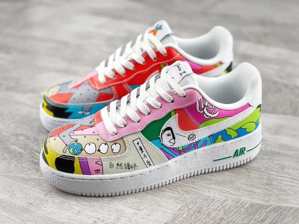 Giày Ruohan Wang x Nike Air Force 1 Low CZ3990-900 - Ảnh 7