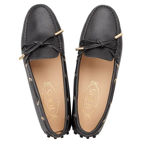 Giày Tod’s Wmns Black Leather Driving Loafer XXW0FW05030RMMB400 - Ảnh 4