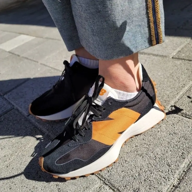 Giày New Balance 327 'Black Orange' MS327HN1 - Ảnh 3