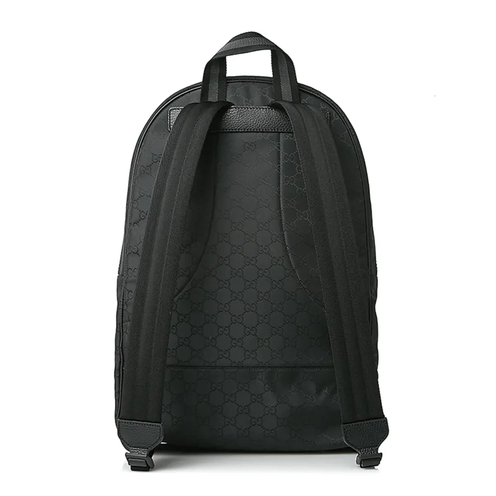 Alternative view of Balo Gucci Outlet Backpack GG Pattern Nylon Black 449181 G1XYN 8615