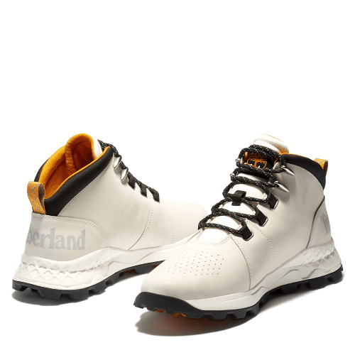 Giày Timberland Men's White Nubuck Leather Water Repellent A2HR7 - Ảnh 3