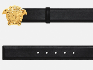 Alternative view of Thắt Lưng Versace La Medusa Leather Belt Flat Black 1001340-DVTP1-KVO41