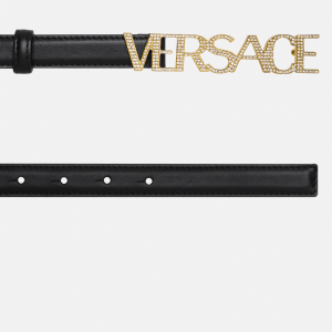 Alternative view of Thắt Lưng Versace Logo Crystal BElt Black 1002202-1A01051-1B00V