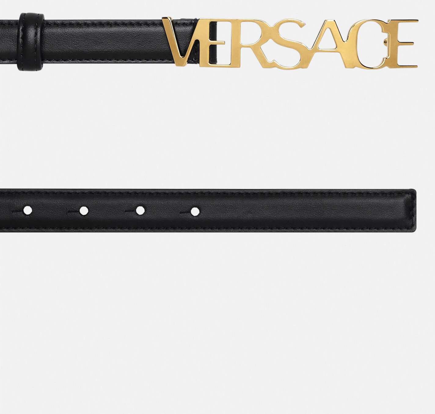 Thắt Lưng Versace Logo Belt Black 1002202-DV3T-1B00V - Ảnh 3