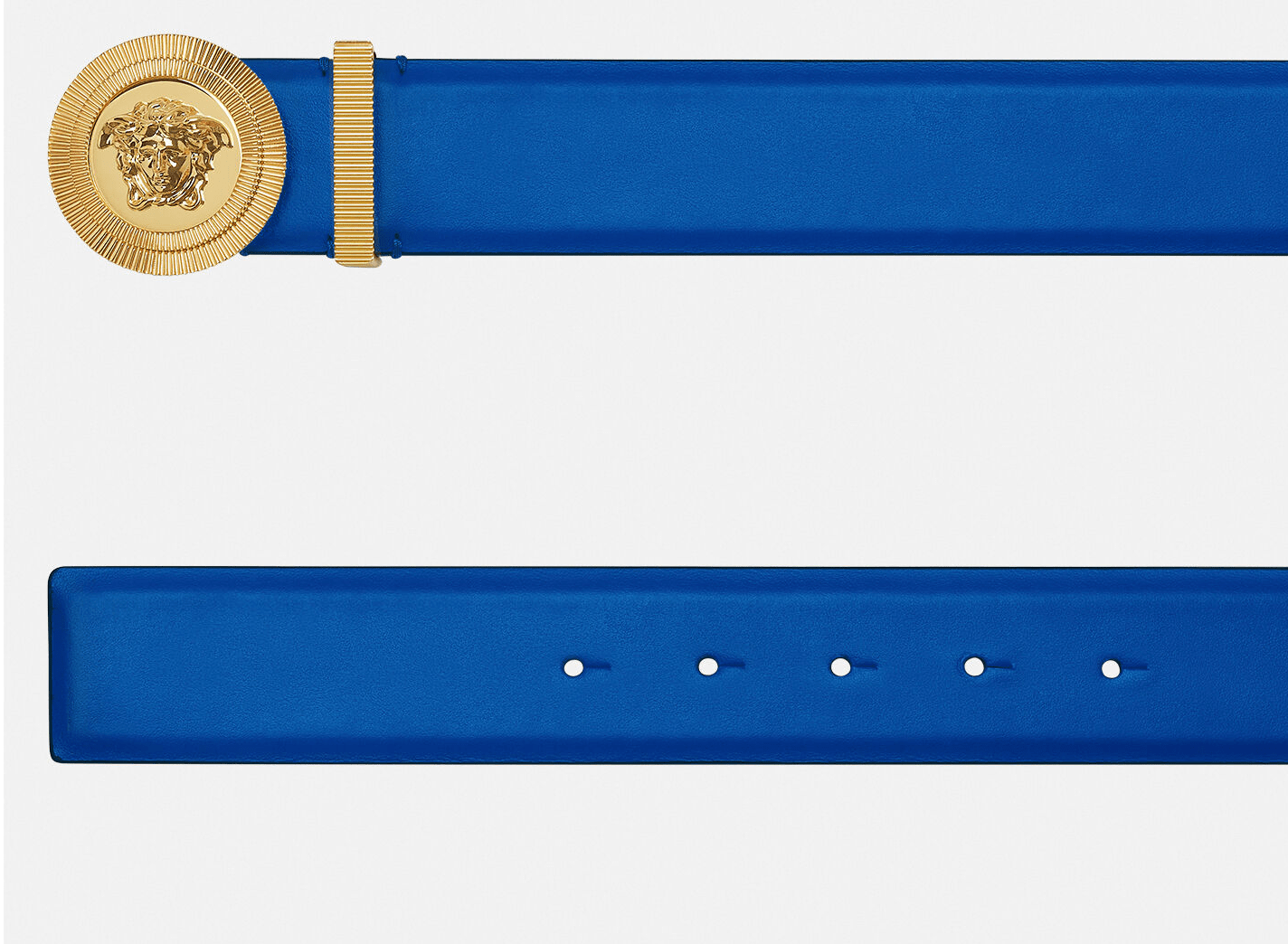 Thắt Lưng Versace Medusa Biggie Belt Blue 1003873-DVTP1-1U82V - Ảnh 3