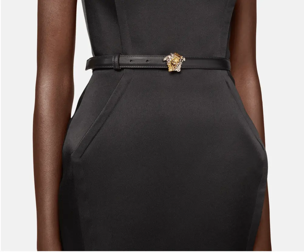 Alternative view of Thắt Lưng Versace La Medusa Leather Belt Black DCDI011-DV3TN-D41VP