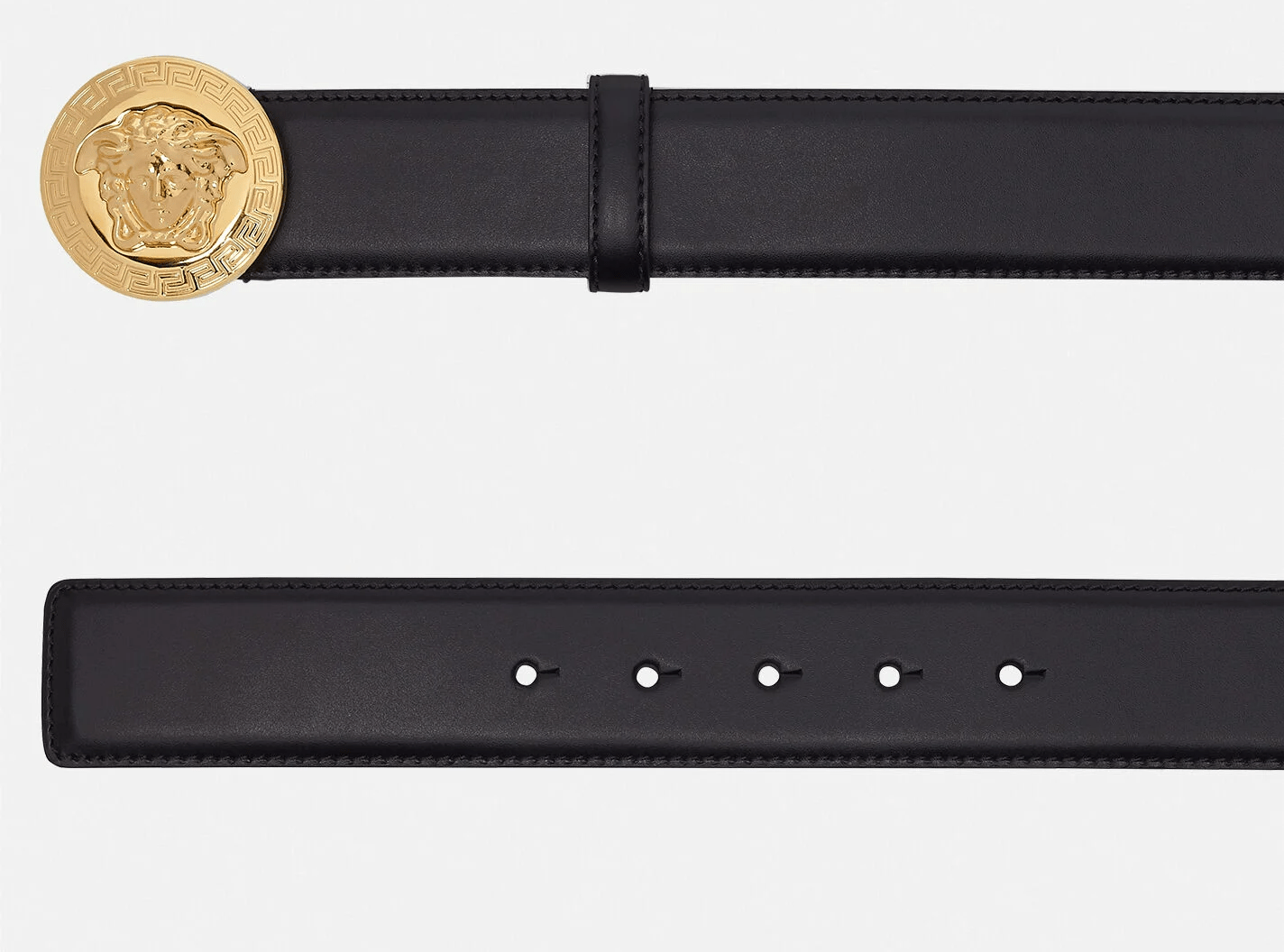 Thắt Lưng Versace Classic Medusa Leather Belt Black DCU4806-DVTP1-D41OH - Ảnh 3