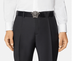 Alternative view of Thắt Lưng Versace La Medusa La Greca Print Belt Black Gray DCU6705-1A01755-5B05E