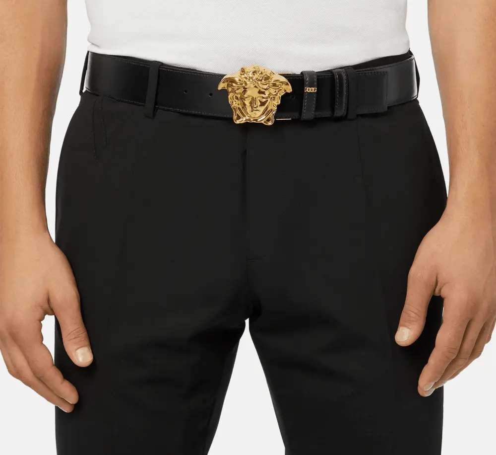 Thắt Lưng Versace La Medusa Chain Print Belt DCU6705-1A02740-5B00V - Ảnh 2
