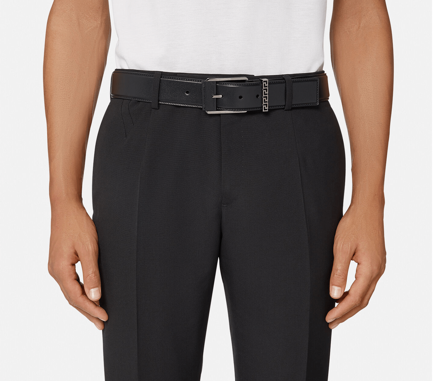 Thắt Lưng Versace Greca Leather Belt DCU8241-1A00593-1B00E - Ảnh 3