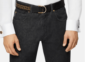 Alternative view of Thắt Lưng Versace Greca Ribbon Belt Black DCU8440-DNASGV-2B05O