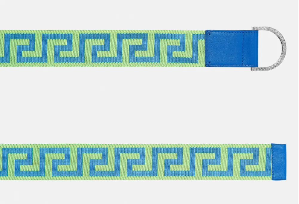 Alternative view of Thắt Lưng Versace Greca Ribbon Belt Blue Green DCU8440-DNASGV-2G54E