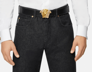 Alternative view of Thắt Lưng Versace La Medusa Crystal Belt Black DCU8443-DV3TNS-KVO41