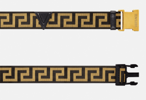 Alternative view of Thắt Lưng Versace Greca Ribbon Belt Black Gold DCU8577-DNAS68-2B15V