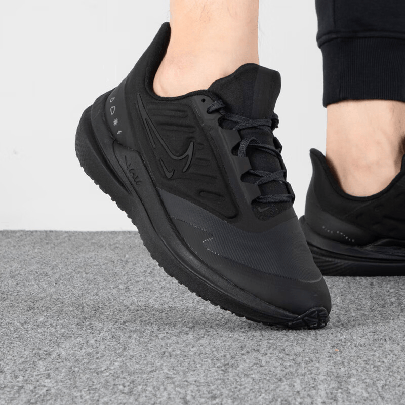 Giày Nike Air Winflo 9 Shield 'Triple Black' DM1106-007 - Ảnh 5