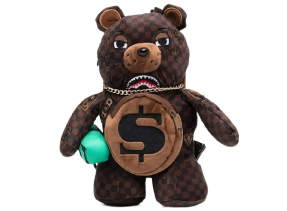 Balo Sprayground Sharks In Paris Mini Bear 'Brown' 910B3833NSZ