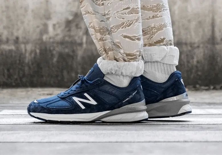 Alternative view of Giày New Balance 990 V5 ‘Blue’ M990NC5