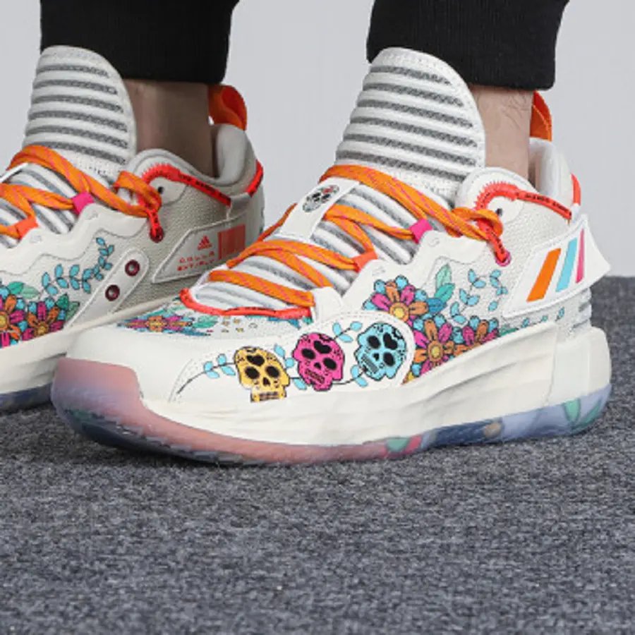 Giày Adidas Dame 7 Extply day Of The Dead 'Cream White' GW3832 - Ảnh 3