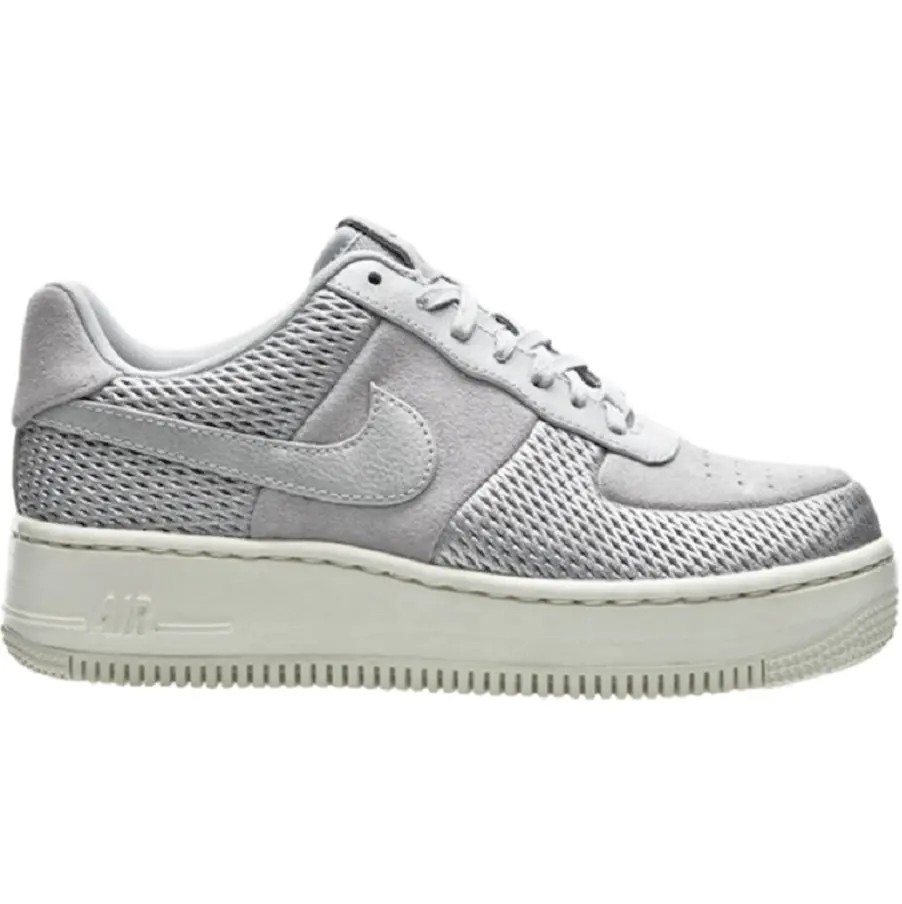 Giày Nike Air Force 1 Upstep Premium ‘Metallic Platinum’ 917590-001
