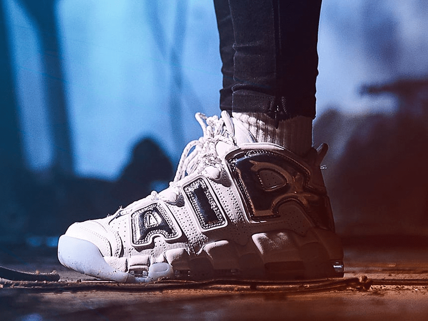 Giày Nike Wmns Air More Uptempo 'Chrome' 917593-100 - Ảnh 4