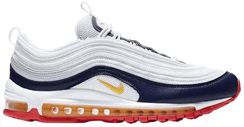 Giày Nike Wmns Air Max 97 'Platinum Navy Orange' 921733-015